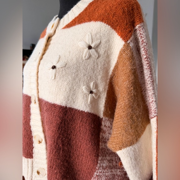 Anthropologie Luna Ivy Oversized Cardigan Sweater size Small - Picture 3 of 8